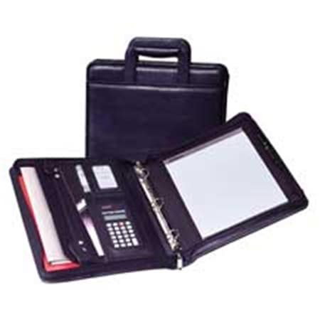 Samsill Corporation Samsill Corporation SAM15670 Zipper Binder- Letter- Retractable Handles- 2 Exterior Pckts- BK SAM15670